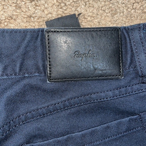 Rapha City Denim Stretch Trousers Cycling Reflective Logo Blue 32 X 30 - Picture 9 of 11